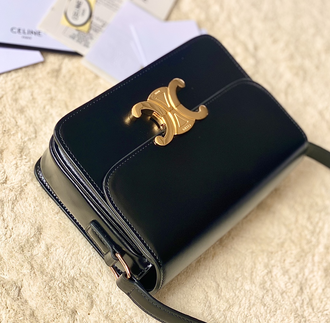 CELINE赛琳进口BOX 小牛皮凯旋门肩背包3303