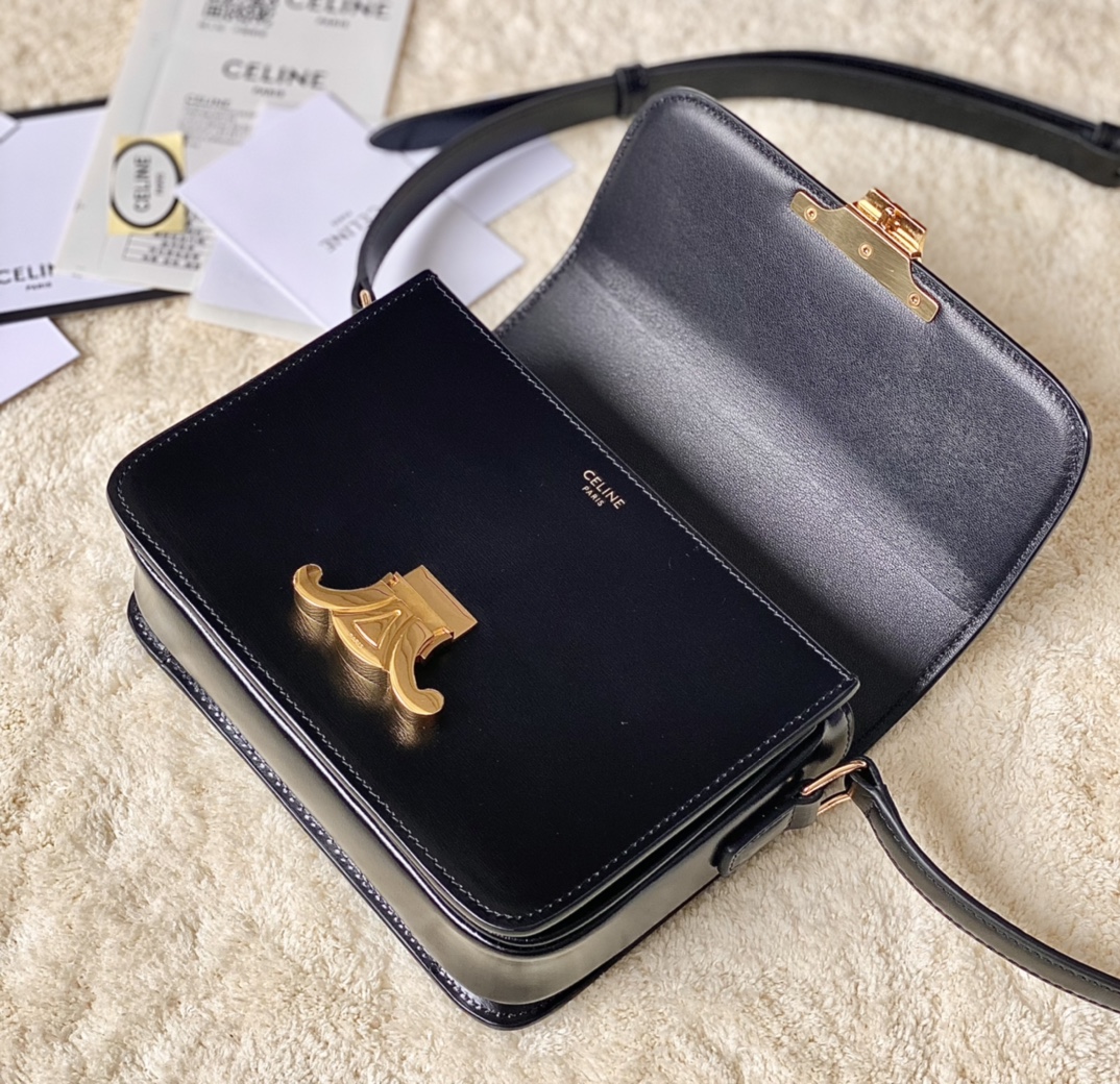 CELINE赛琳进口BOX 小牛皮凯旋门肩背包3303