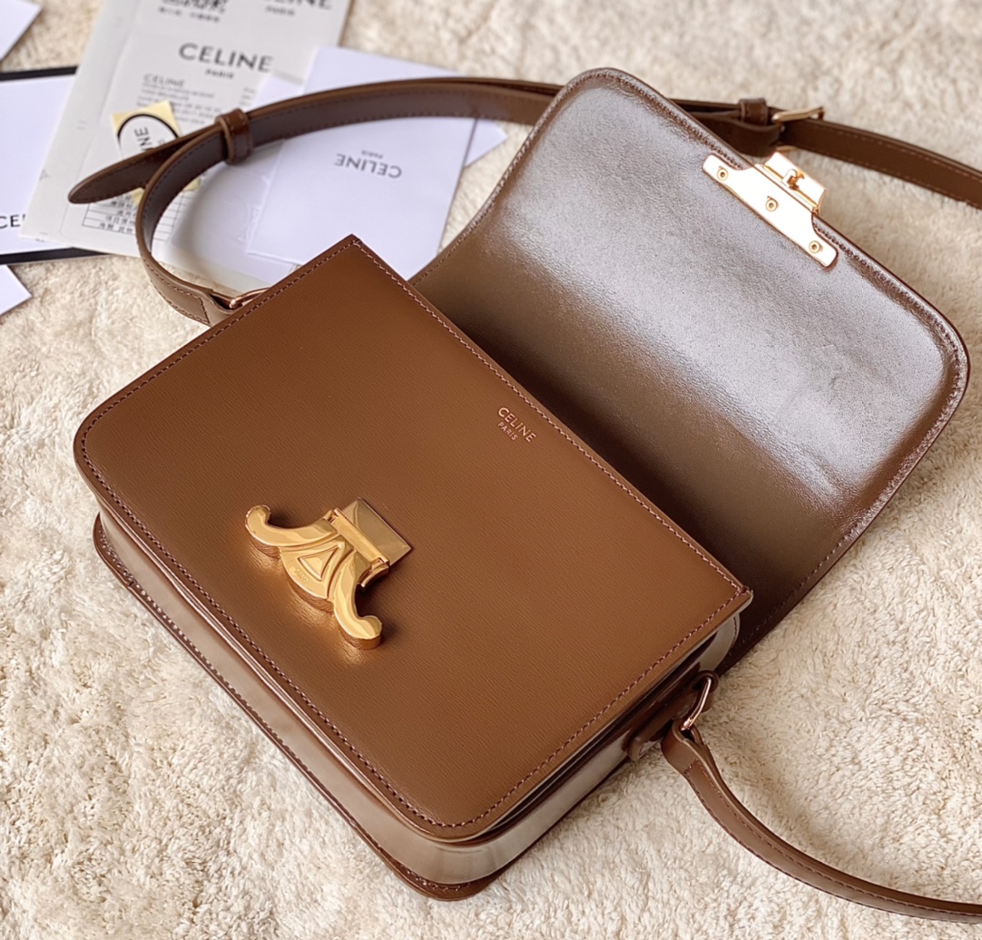 CELINE赛琳进口BOX 小牛皮凯旋门肩背包3303