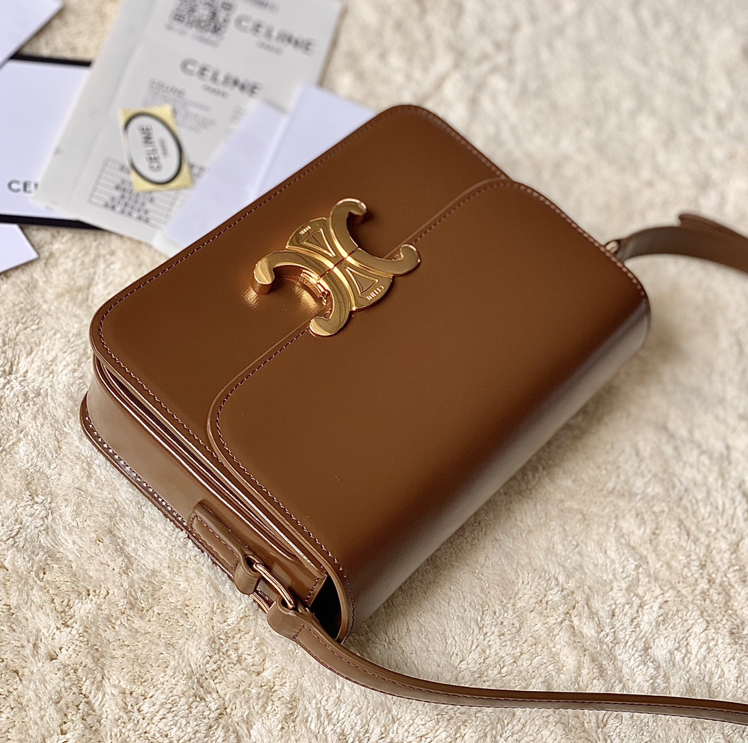 CELINE赛琳进口BOX 小牛皮凯旋门肩背包3303