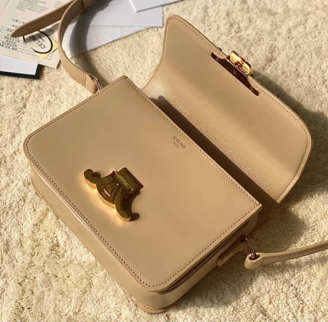 CELINE赛琳进口BOX 小牛皮凯旋门肩背包3303