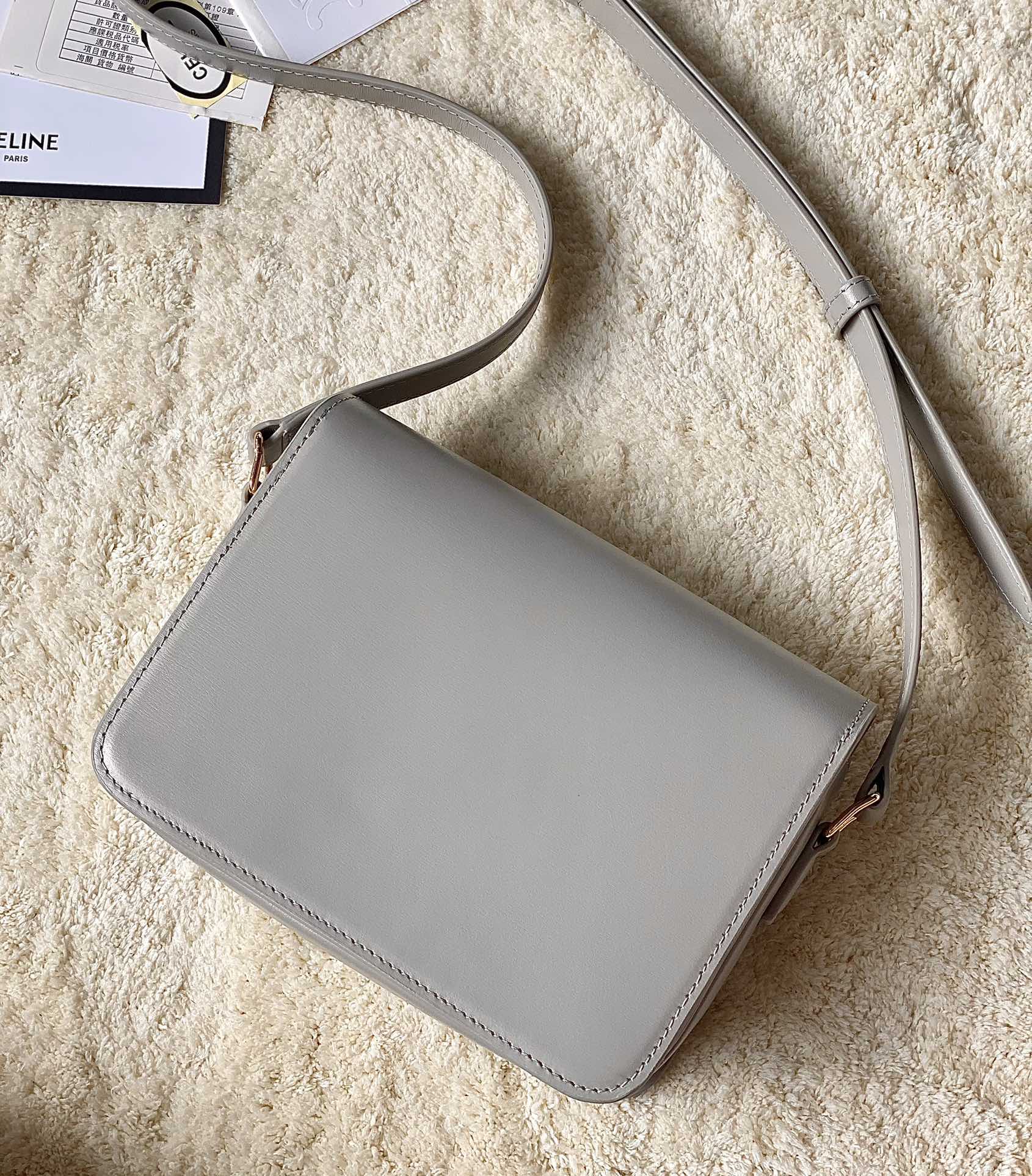 CELINE赛琳进口BOX 小牛皮凯旋门肩背包3303