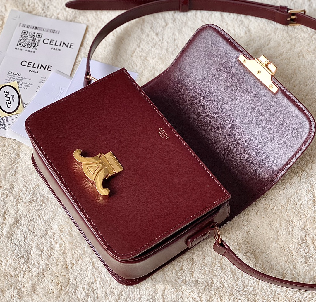 CELINE赛琳进口BOX 小牛皮凯旋门肩背包3303