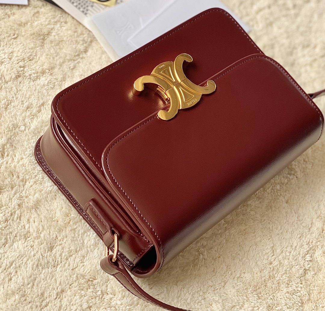 CELINE赛琳进口BOX 小牛皮凯旋门肩背包3303