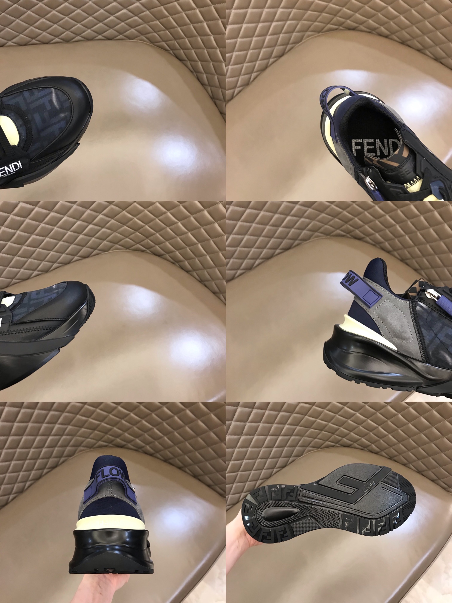 FENDI芬迪    春夏新品男士一脚蹬运动鞋