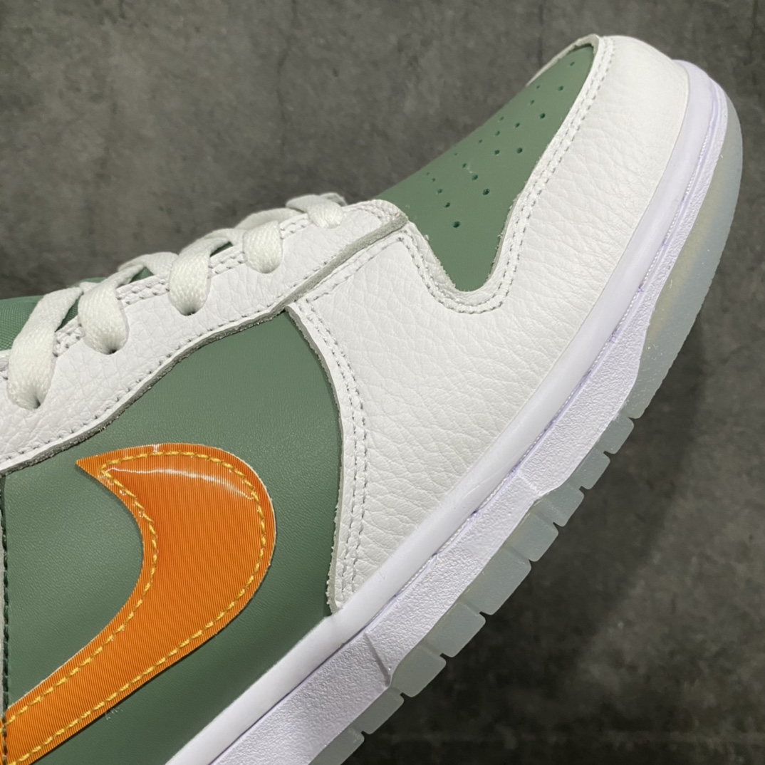 图片[6]-L版纯原 Nike Dunk LOW SE \”NY VS NY\” 白绿橙 纽约街球 原厂航空铝磨具打磨大底 鞋头坡度极致还原 原盒原配 原厂冲刀 原厂中底布拉帮走线遵循公司 超高清洁度 全鞋零毛边皮料切割 全套原楦原模倾力打造完美版型‼️ 货号：DN2489-300 尺码：36-47.5-选品中心