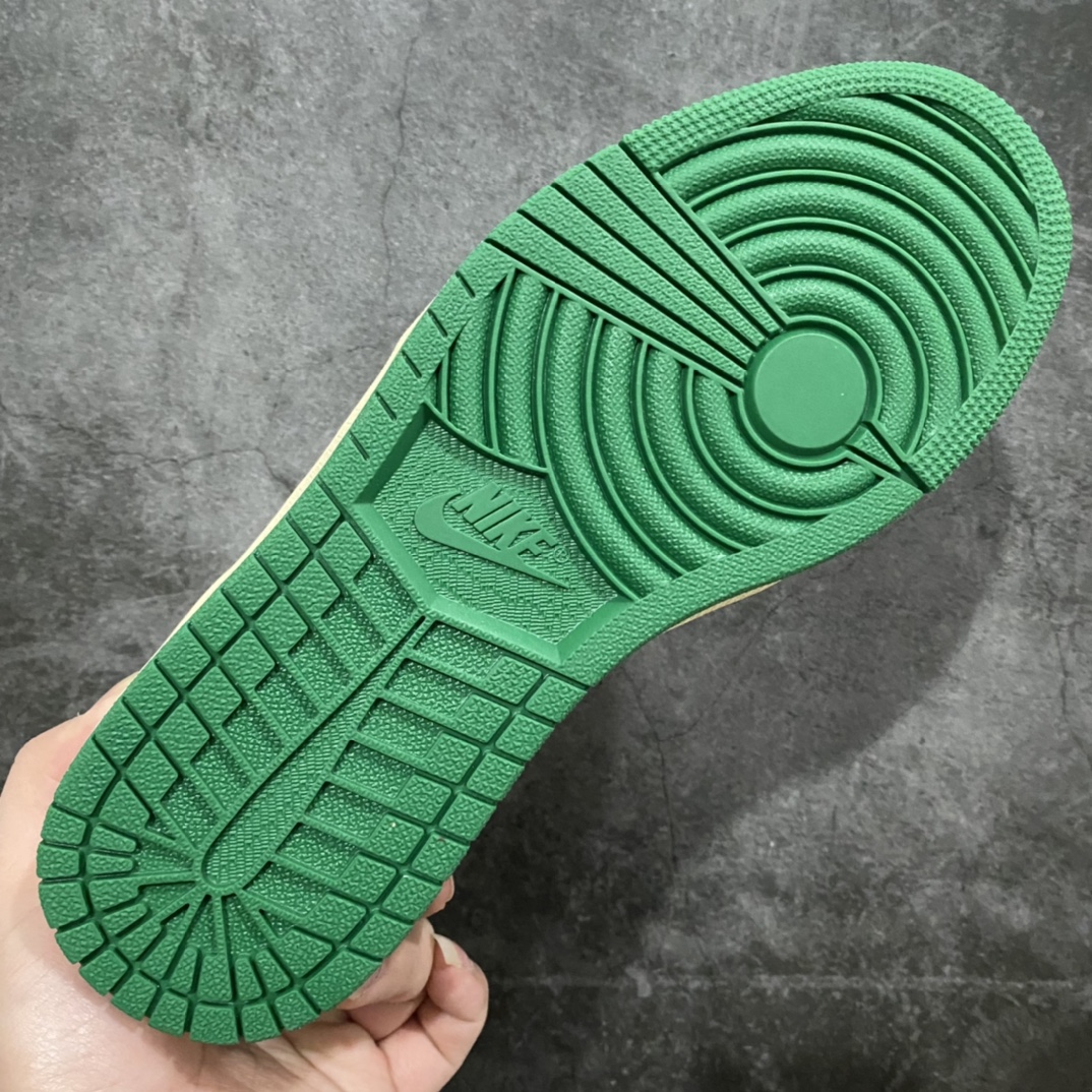 图片[8]-纯原版Air Jordan AJ1 Low 白绿解构绑带低帮 原厂内置气垫魔块 头层小牛皮 裁片清洁度超高 鞋舌AJ原厂专用牛津布+AJ专用反口珍珠布+原厂无杂质高弹内里海棉+特殊封边弹力鞋带 尺码：36 36.5 37.5 38 38.5 39 40 40.5 41 42 42.5 43 44 44.5 45 46-选品中心