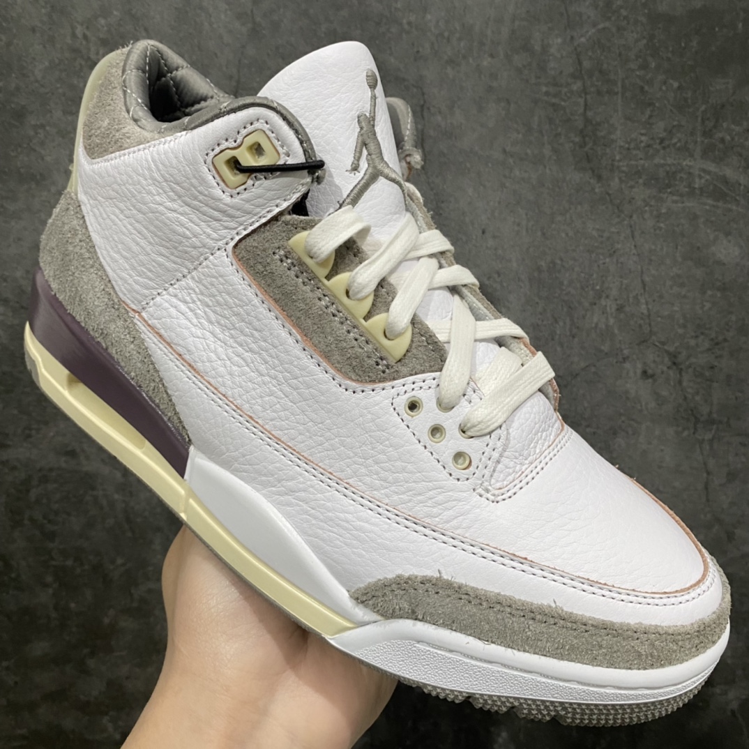 图片[4]-新DT版本AJ3 x AMM联名白灰 全新版本 细节升级 全方位细节对比原鞋 市售天花板级别 代理合作商零售高价必推版本 货号：DH3434-110 尺码：40.5 41 42 42.5 43 44 44.5 45 45.5 46 47.5-选品中心