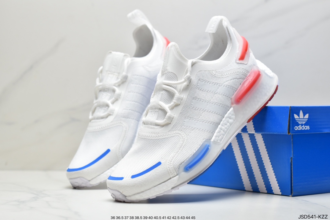 200 Adidas 阿迪达斯 NMD_V3 Boost 爆米花超弹中底 针织网面休闲运动跑鞋