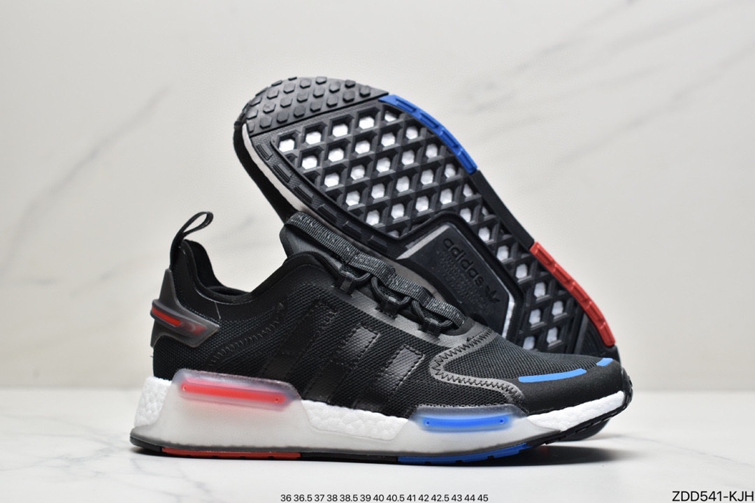 200 Adidas 阿迪达斯 NMD_V3 Boost 爆米花超弹中底 针织网面休闲运动跑鞋