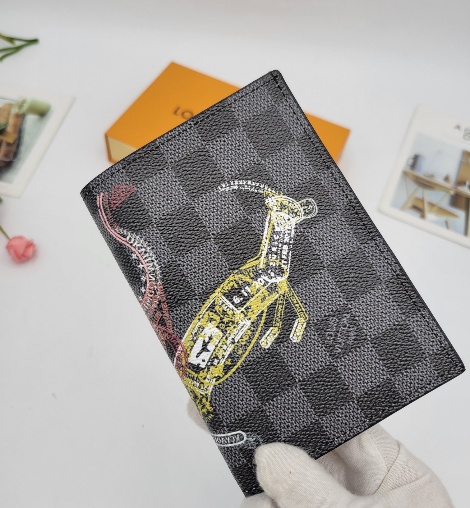 Leather passport holder in different colors