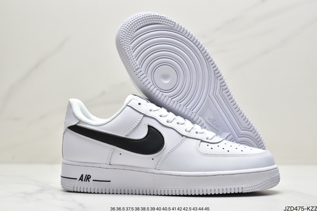 140 耐克Air Force 1 ‘07 Low 白灰 空军低帮经典休闲板鞋 AQ3778