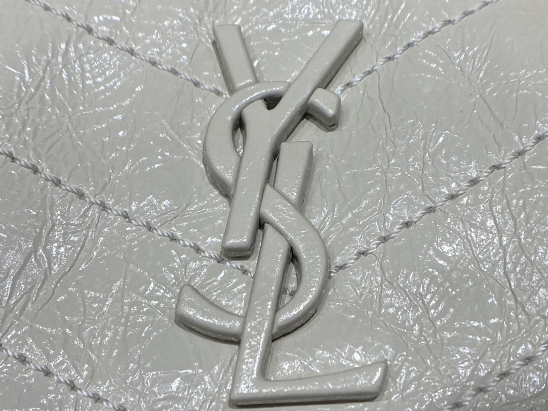 YSL Niki 22CM 邮差包 633151奶白色