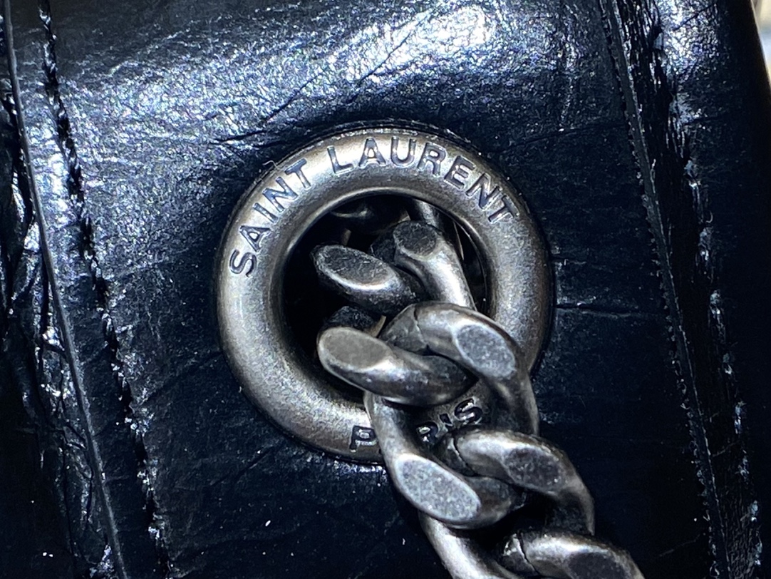 YSL Niki 22CM 邮差包 633151黑色