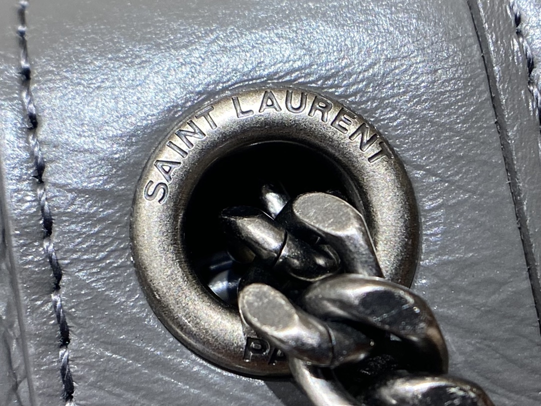 YSL Niki 22CM 邮差包 633151深灰色