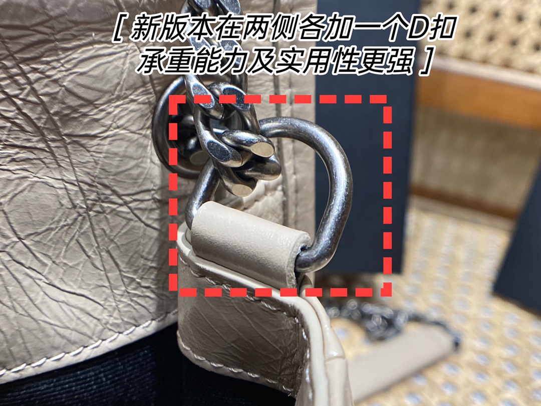 YSL Niki 22CM 邮差包 633151奶茶色