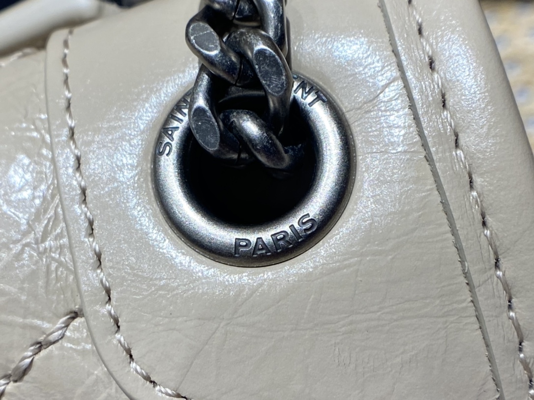 YSL Niki 22CM 邮差包 633151奶茶色