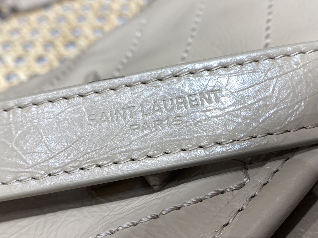YSL Niki 22CM 邮差包 633151奶茶色