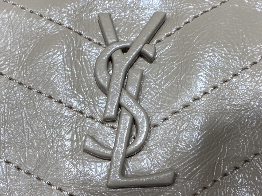 YSL Niki 22CM 邮差包 633151奶茶色