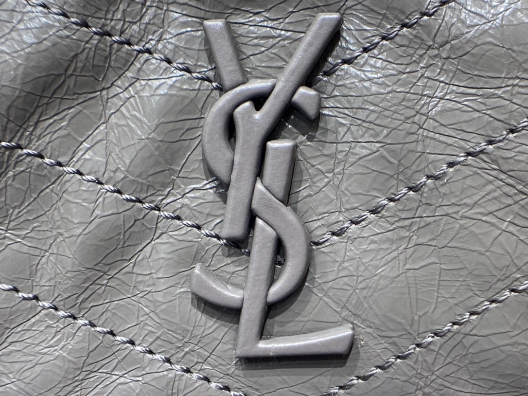 YSL Niki 22CM 邮差包 633151浅灰色