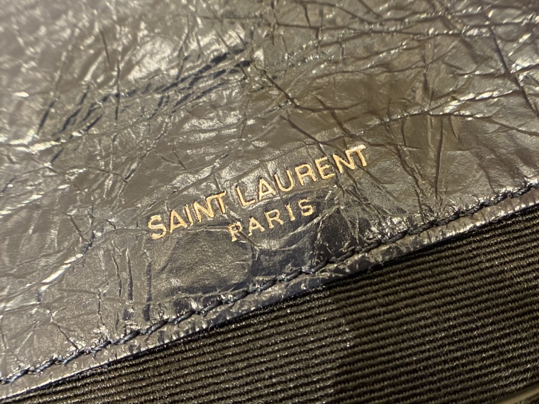 YSL Niki 22CM 邮差包 633151藏蓝色