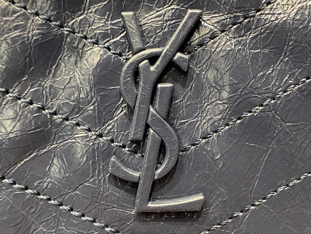 YSL Niki 22CM 邮差包 633151藏蓝色