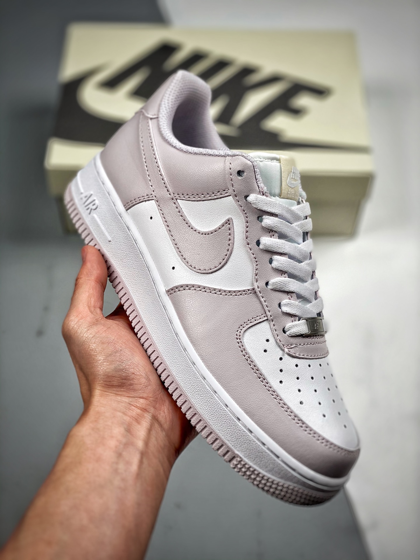 -3 Nike Air Force 1 '07 Low "Púrpura empolvado" Fuerza Aérea Uno, de caña baja, zapatillas deportivas, zapatillas casua…