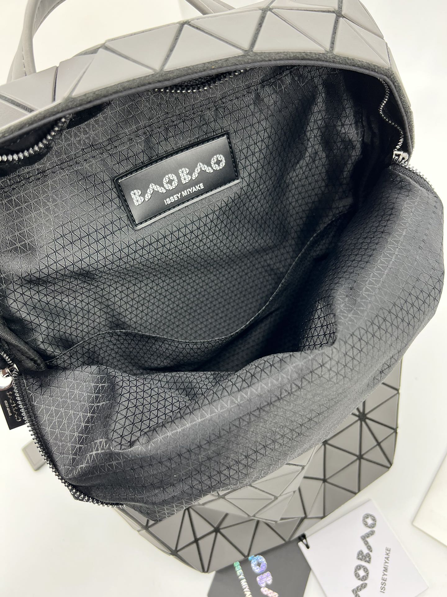 Issey Miyake BAO BAO Geometric Backpack, Unisex, Gray, 39x28.5x11cm 10 i1650573846 3984 8