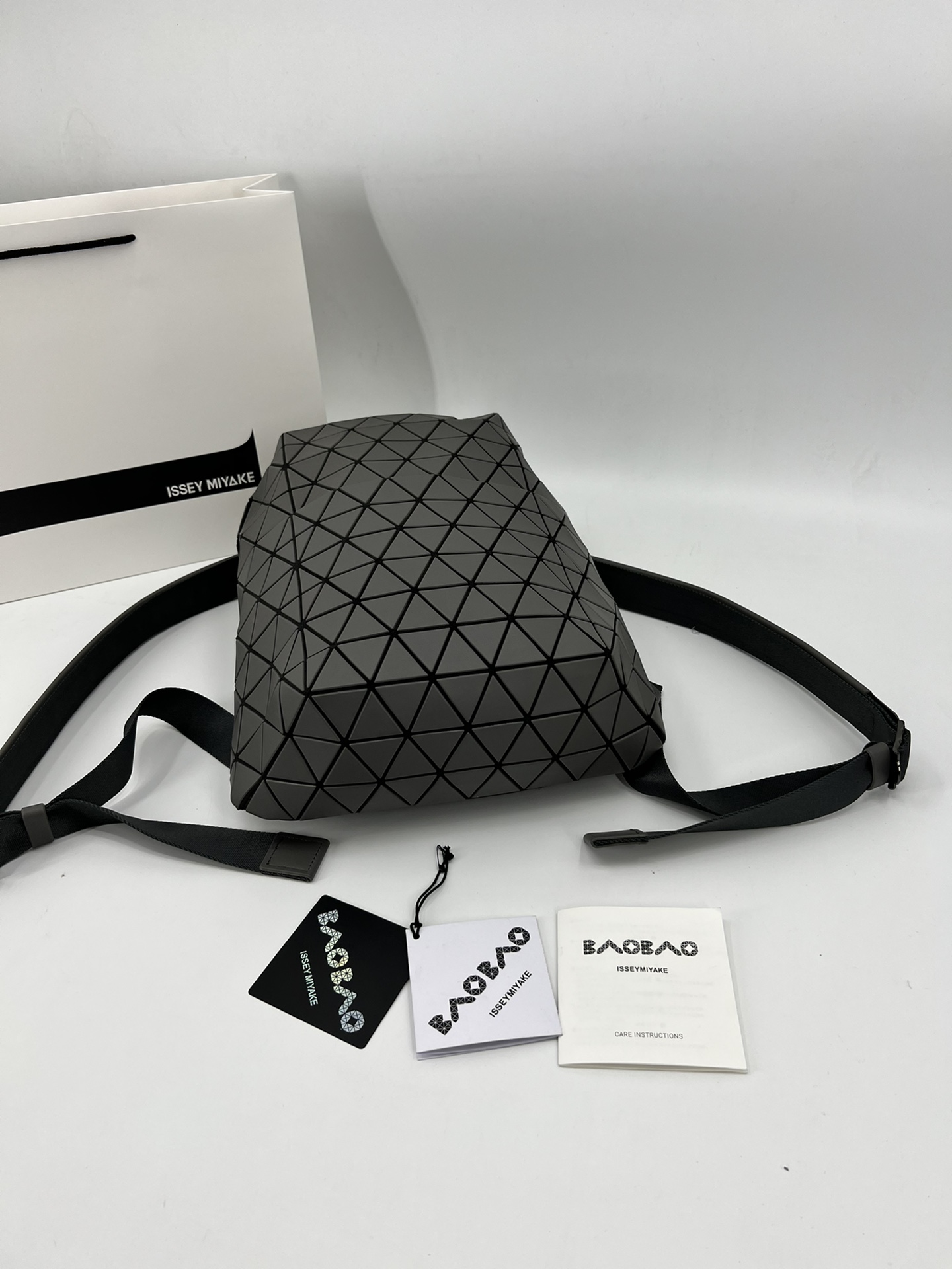 Issey Miyake BAO BAO Geometric Backpack, Unisex, Gray, 39x28.5x11cm 6 i1650573846 6812 4