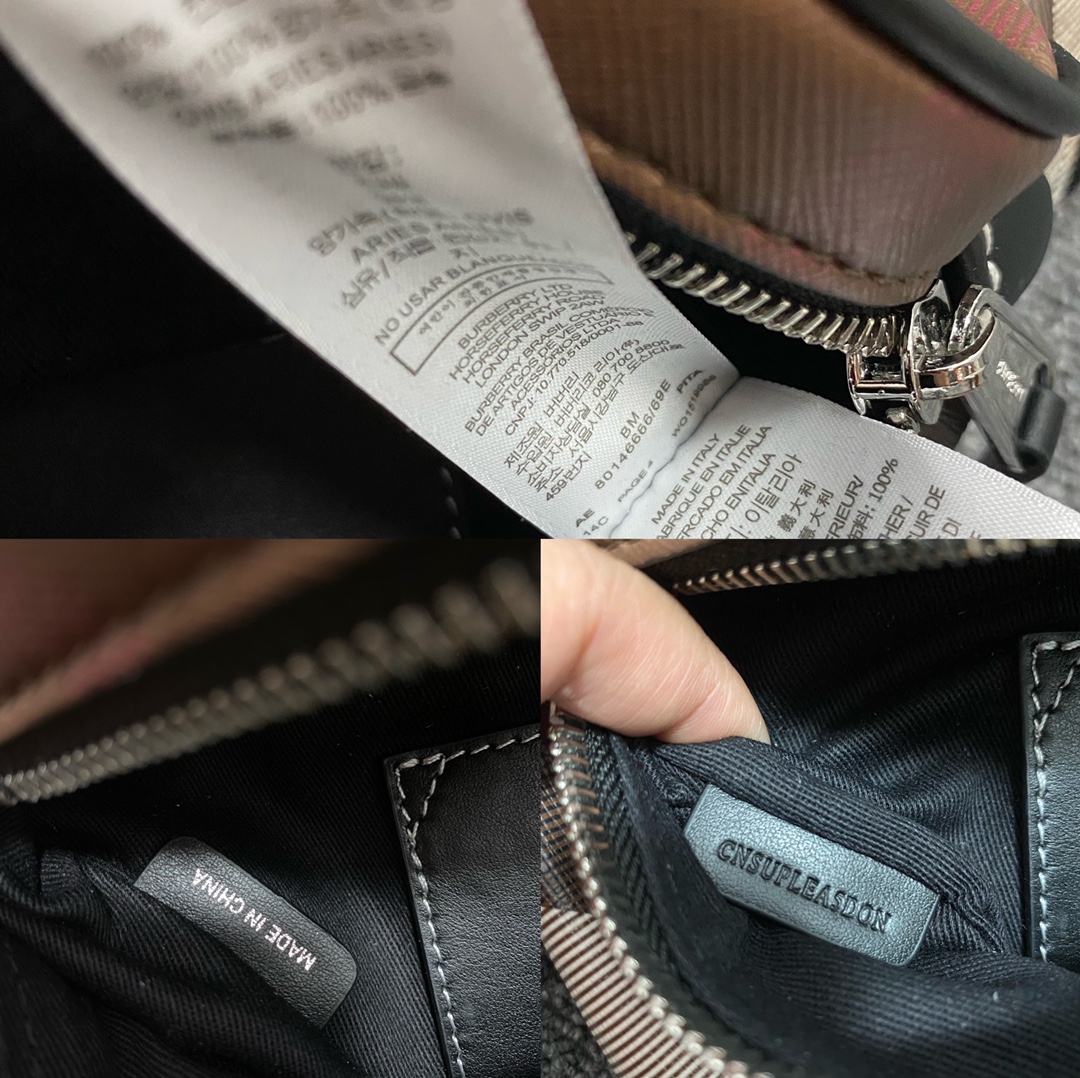 Burberry巴宝莉最新桦木棕格纹腰包