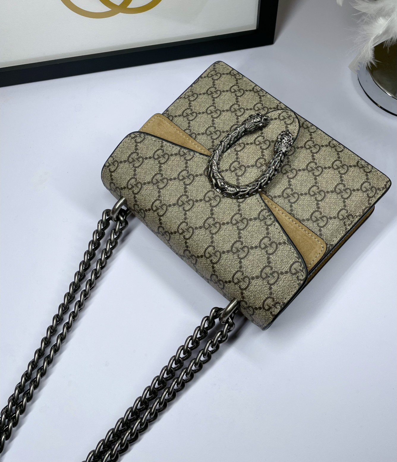 G家 酒神包 小号 ダブルタイガーヘッドデザイン