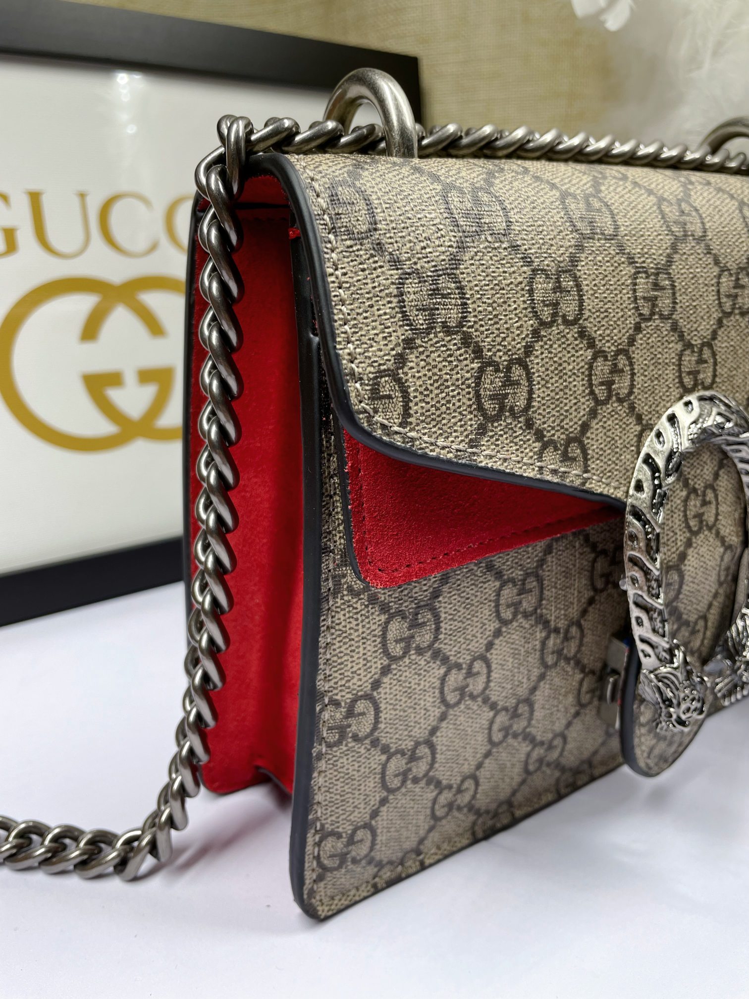 G家 酒神包 小号 ダブルタイガーヘッドデザイン