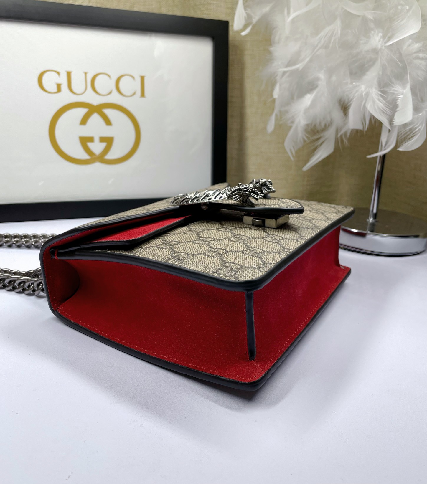 G家 酒神包 小号 ダブルタイガーヘッドデザイン