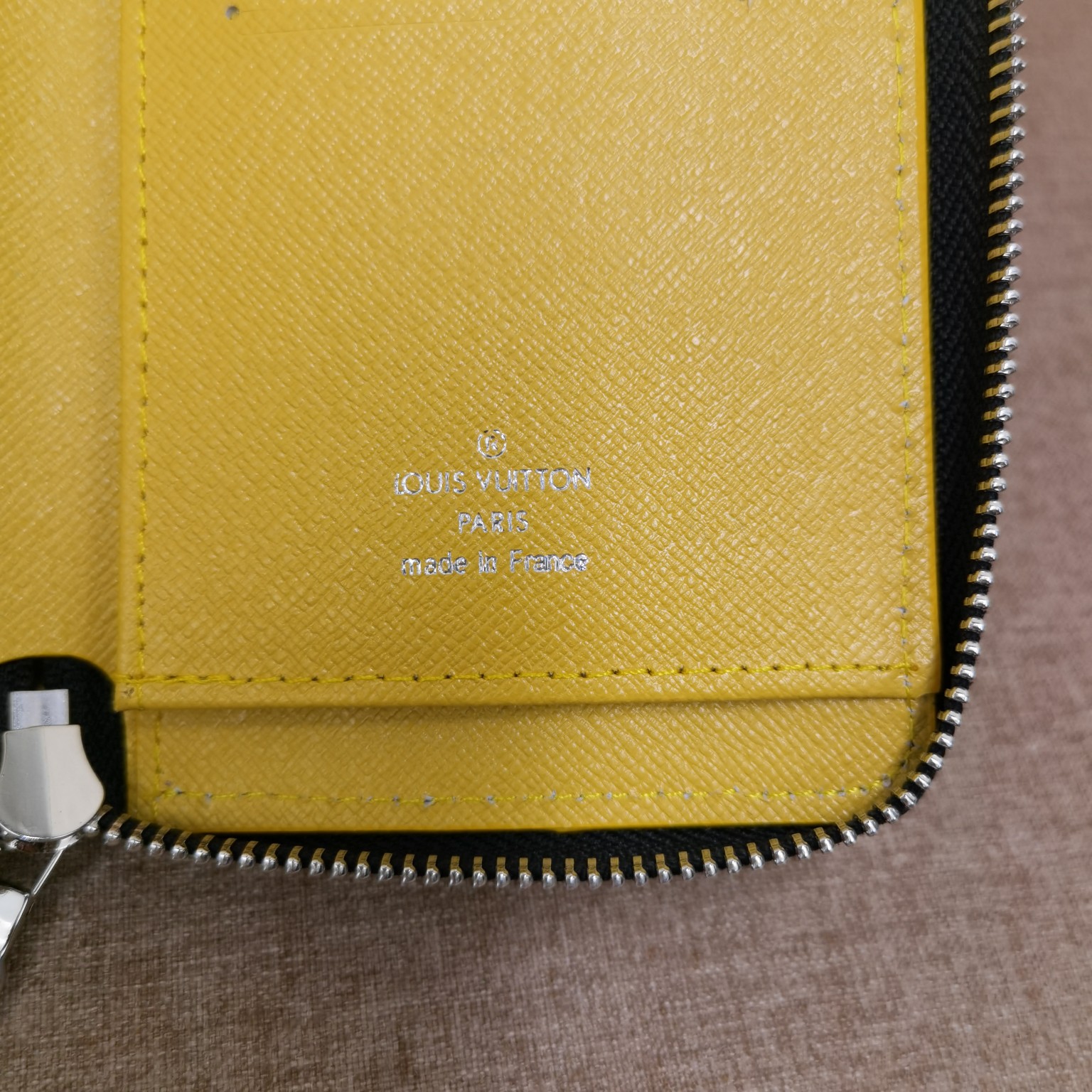 Leather zipper wallet color options