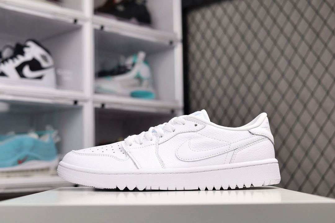 H0 公司级 Air Jordan 1 Low 纯白 AJ1低帮系列 原鞋原档案开发 原厂皮料 原档冲孔鞋头 正确满胶鞋垫 四线拉帮 原厂织唛标×886PQ