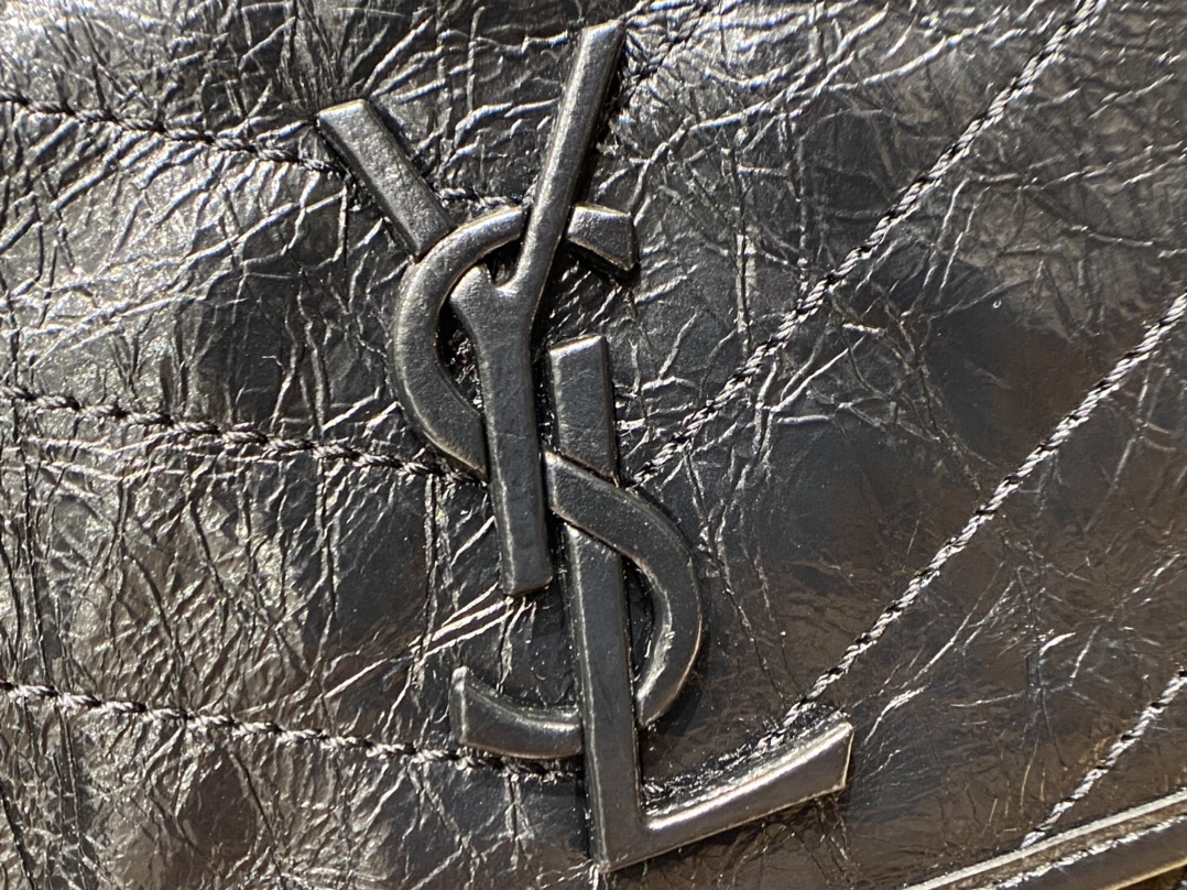 YSL Niki 28CM 邮差包 633158黑色