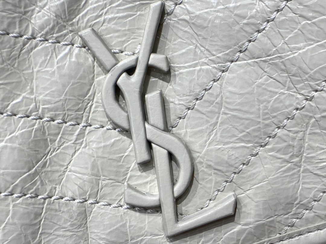 YSL Niki 28CM 邮差包 633158奶白色