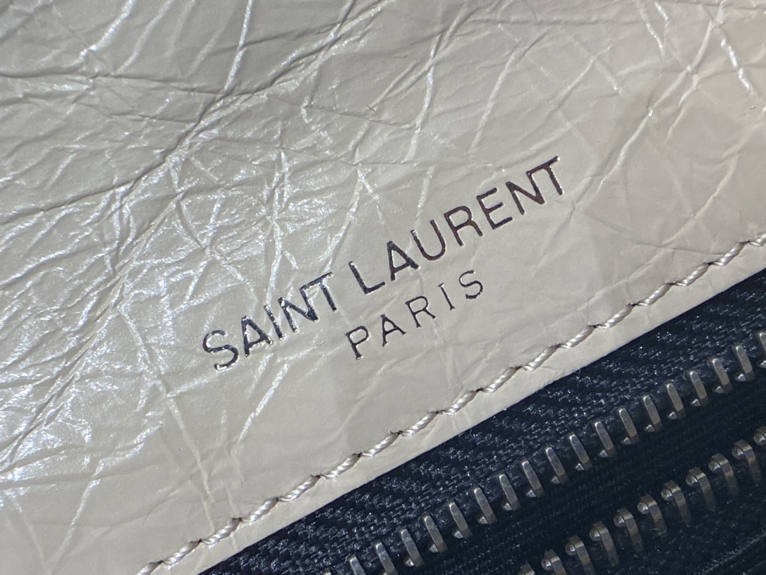YSL Niki 28CM 邮差包 633158奶茶色