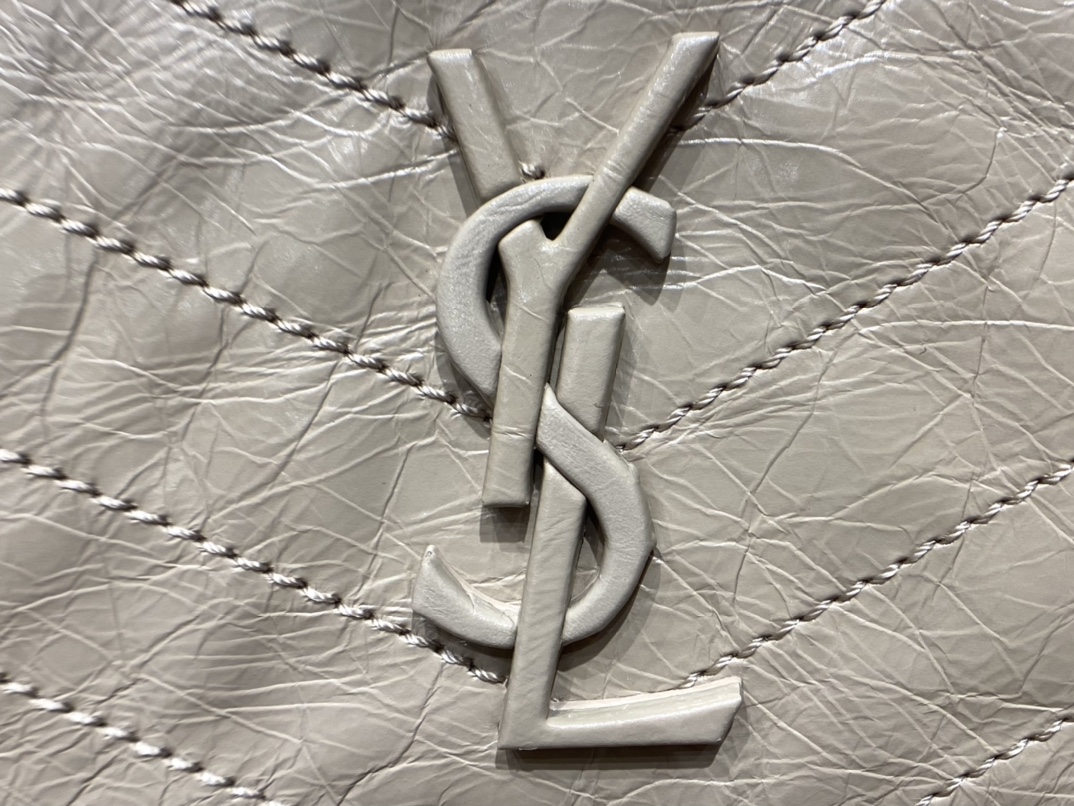 YSL Niki 28CM 邮差包 633158奶茶色