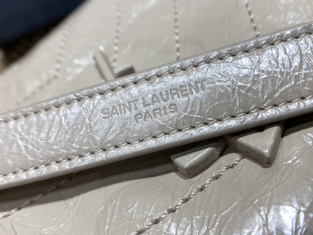 YSL Niki 28CM 邮差包 633158奶茶色