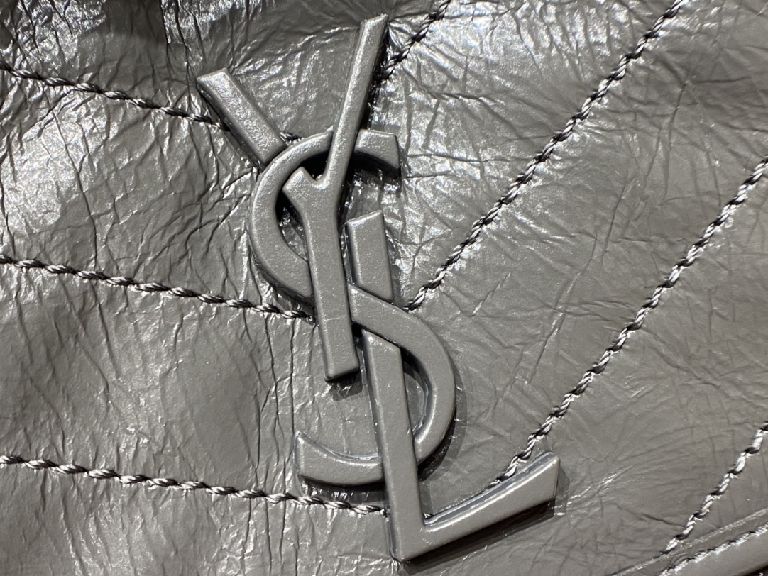 YSL Niki 28CM 邮差包 633158深灰色