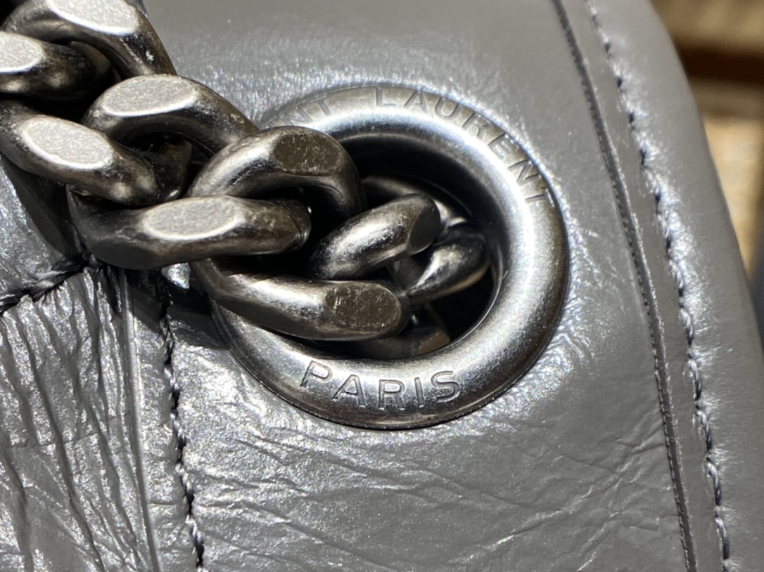 YSL Niki 28CM 邮差包 633158深灰色