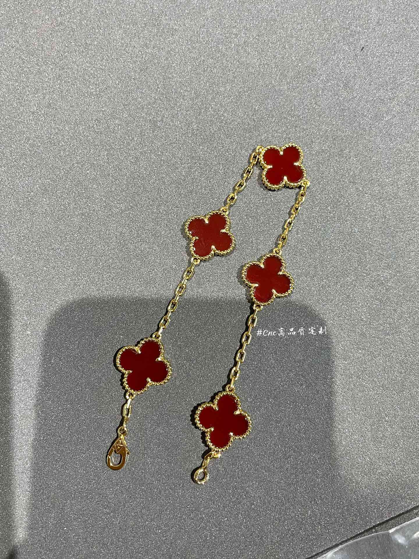 pink shell five flower bracelet - Jewelry