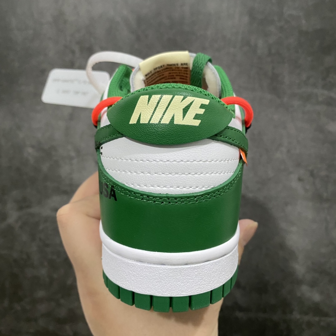 图片[3]-纯原S版Off White x Dunk 白绿联名 非常不错的版本 中高端品质 值得这个价格 全头层皮料 裁片清洁度很高 鞋型到位 尺码：36-46-选品中心