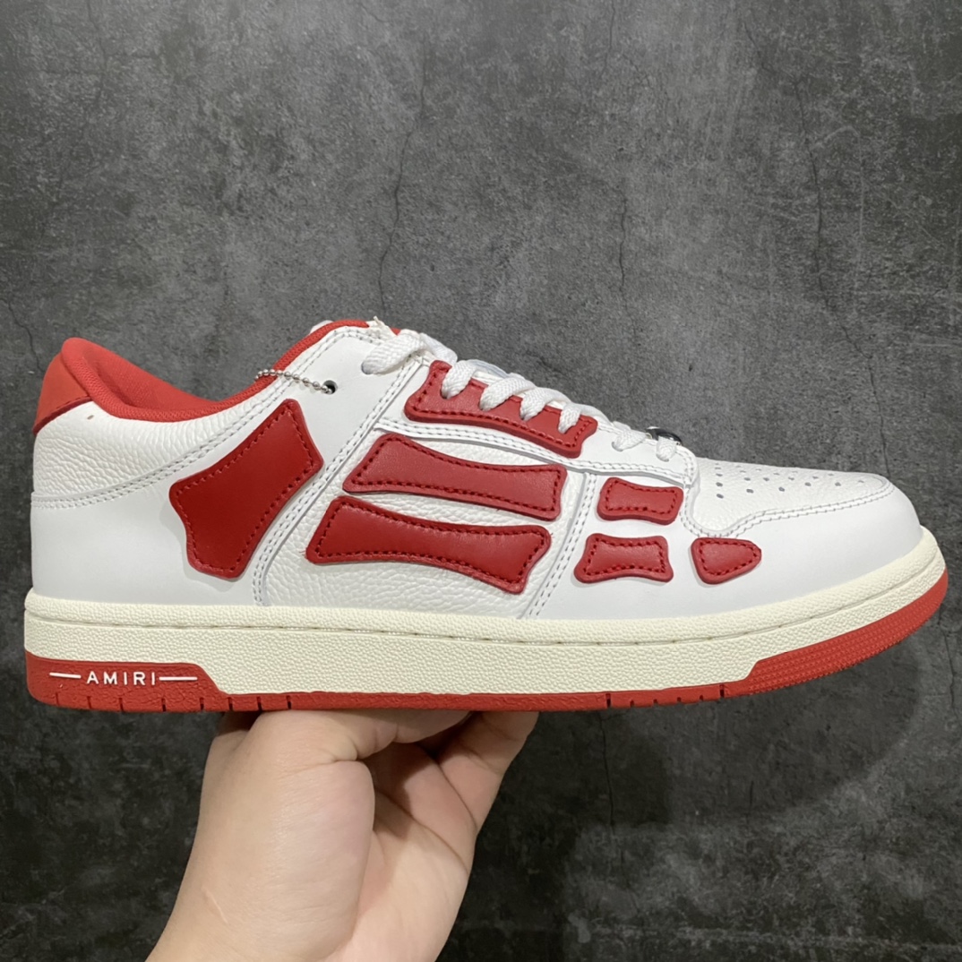 纯原特供零售版 AMIRI Skel Top Low 骨头鞋 市场新出批次 细节拉满 配件齐全 尺码:40 41 42 43 44 45-选品中心