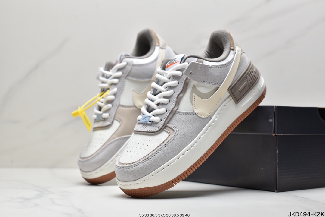 160 耐克Nike Air Force 1 Low Fur-Lined Shadow 灰褐 CT1985-700