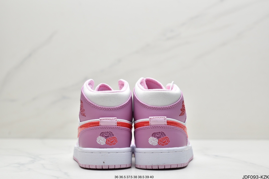 125 Air Jordan 1 Mid AJ1乔1白粉 DR0174-500