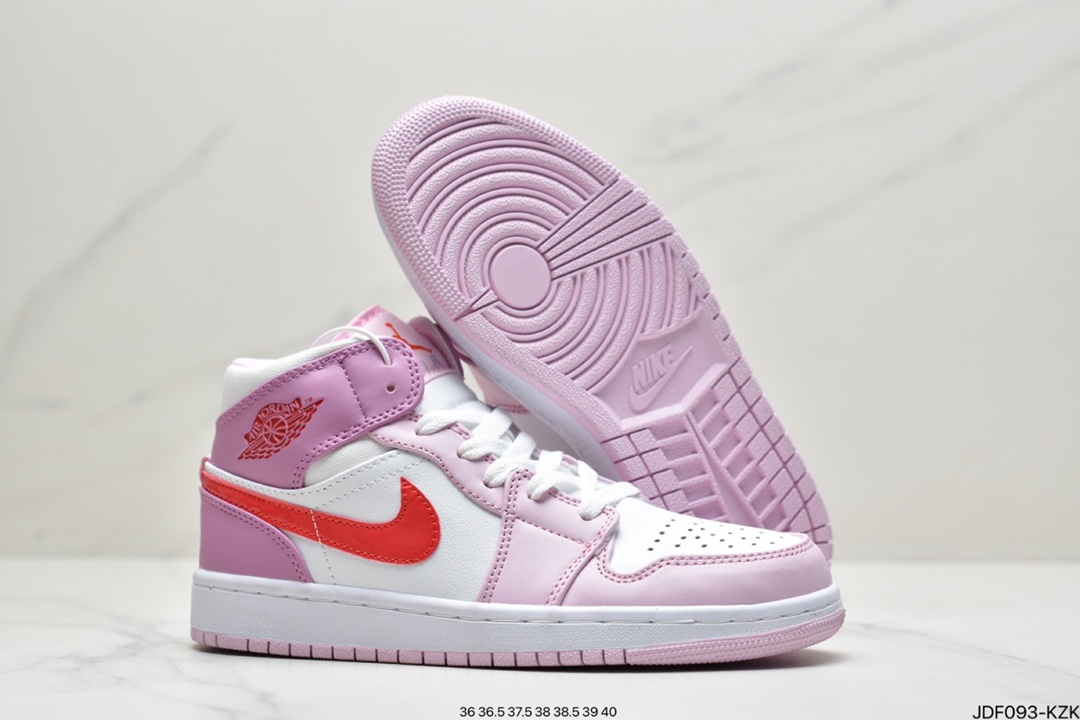 125 Air Jordan 1 Mid AJ1乔1白粉 DR0174-500