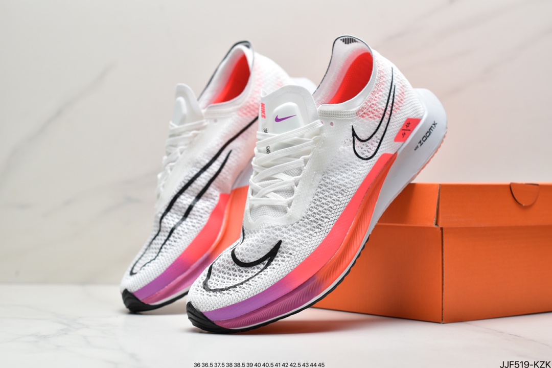 135 耐克Nike Zoomx Streakfly Proto 低帮跑步鞋白黑橙DH9275