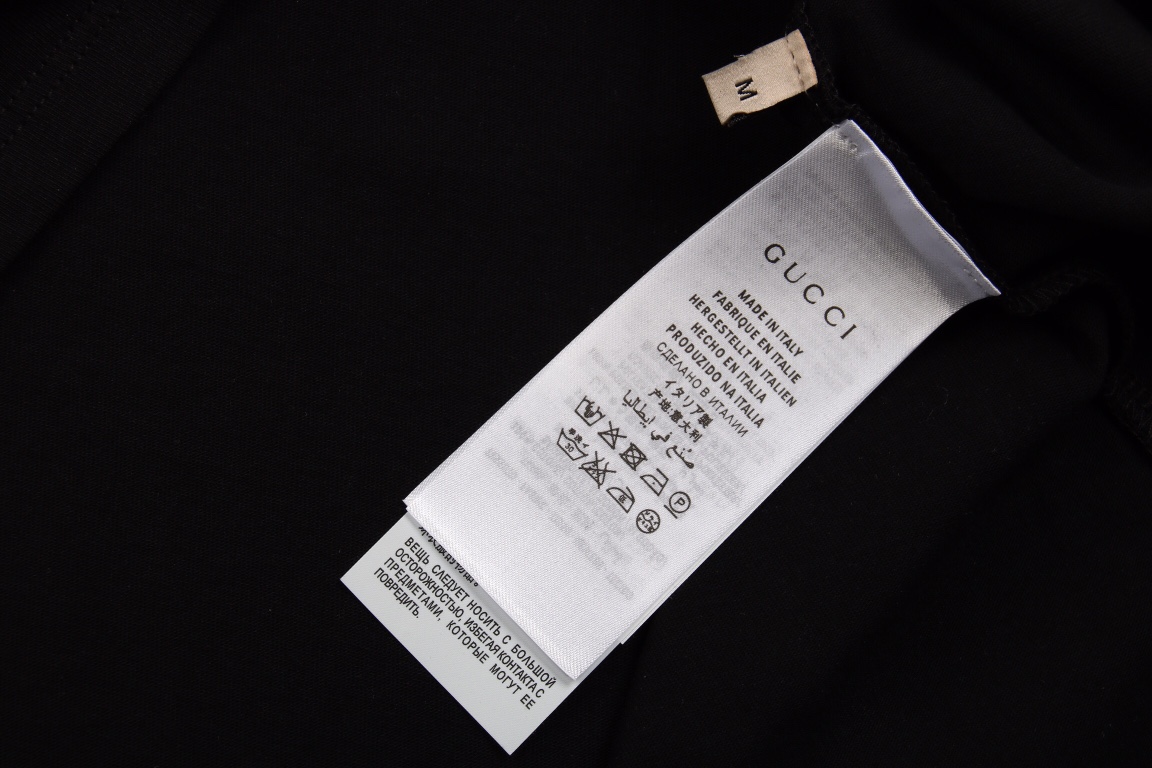 Gucci 22ss 衫帽熊印花短袖